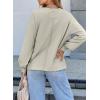 imageEVALESS Long Sleeve Shirts for Women Spring Summer Fashion 2025 Cotton Crewneck Tops Oversized Tshirts Basic Tee ShirtsGrey