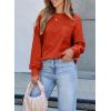 imageEVALESS Long Sleeve Shirts for Women Spring Summer Fashion 2025 Cotton Crewneck Tops Oversized Tshirts Basic Tee ShirtsRed