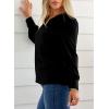 imageEVALESS Womens Tops Trendy 2025 Long Sleeve Shirts Blouses for Women Dressy Casual Spring Summer Business Outfits Ladies Elegant V Office Neck Work Dress Clothing B Black Large