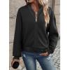 imageEVALESS Womens Casual Coat Bomber Jackets for Women Trendy 2025 Stand Collar Zip Up Lightweight Outwear Fall Short Jacket Outfits with Pockets Small Black