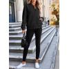 imageEVALESS Womens Casual Coat Bomber Jackets for Women Trendy 2025 Stand Collar Zip Up Lightweight Outwear Fall Short Jacket Outfits with Pockets Small Black
