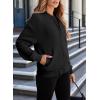 imageEVALESS Womens Casual Coat Bomber Jackets for Women Trendy 2025 Stand Collar Zip Up Lightweight Outwear Fall Short Jacket Outfits with Pockets Small Black