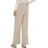 imageEVALESS Women Corduroy Pants Wide Leg Casual High Waisted Straight Leg Baggy TrousersBeige