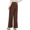 imageEVALESS Women Corduroy Pants Wide Leg Casual High Waisted Straight Leg Baggy TrousersCoffee