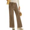 imageEVALESS Women Corduroy Pants Wide Leg Casual High Waisted Straight Leg Baggy TrousersParchment