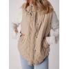 imageEVALESS Cropped Puffer Vest Women Lightweight Quilted Stand Collar Sleeveless Jackets Fall Winter 2025 Button Zip Up CoatApricot Pink