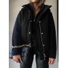 imageEVALESS Cropped Puffer Vest Women Lightweight Quilted Stand Collar Sleeveless Jackets Fall Winter 2025 Button Zip Up CoatBlack