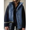 imageEVALESS Cropped Puffer Vest Women Lightweight Quilted Stand Collar Sleeveless Jackets Fall Winter 2025 Button Zip Up CoatBlue