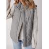 imageEVALESS Cropped Puffer Vest Women Lightweight Quilted Stand Collar Sleeveless Jackets Fall Winter 2025 Button Zip Up CoatGray
