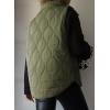 imageEVALESS Cropped Puffer Vest Women Lightweight Quilted Stand Collar Sleeveless Jackets Fall Winter 2025 Button Zip Up CoatJungel Green