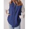 imageEVALESS Cropped Puffer Vest Women Lightweight Quilted Stand Collar Sleeveless Jackets Fall Winter 2025 Button Zip Up CoatNavy Blue