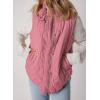imageEVALESS Cropped Puffer Vest Women Lightweight Quilted Stand Collar Sleeveless Jackets Fall Winter 2025 Button Zip Up CoatPink