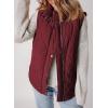 imageEVALESS Cropped Puffer Vest Women Lightweight Quilted Stand Collar Sleeveless Jackets Fall Winter 2025 Button Zip Up CoatRed