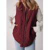 imageEVALESS Cropped Puffer Vest Women Lightweight Quilted Stand Collar Sleeveless Jackets Fall Winter 2025 Button Zip Up CoatRed