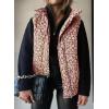 imageEVALESS Cropped Puffer Vest Women Lightweight Quilted Stand Collar Sleeveless Jackets Fall Winter 2025 Button Zip Up CoatRed Daisy