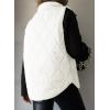imageEVALESS Cropped Puffer Vest Women Lightweight Quilted Stand Collar Sleeveless Jackets Fall Winter 2025 Button Zip Up CoatWhite