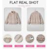imageEVALESS Fleece Jacket Womens Sherpa Jacket Long Sleeve Zip Up Coat Winter Clothing Fashion 2025Apricot