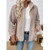imageEVALESS Fleece Jacket Womens Sherpa Jacket Long Sleeve Zip Up Coat Winter Clothing Fashion 2025Apricot