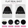 imageEVALESS Fleece Jacket Womens Sherpa Jacket Long Sleeve Zip Up Coat Winter Clothing Fashion 2025Black
