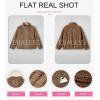 imageEVALESS Fleece Jacket Womens Sherpa Jacket Long Sleeve Zip Up Coat Winter Clothing Fashion 2025Brown