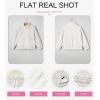 imageEVALESS Fleece Jacket Womens Sherpa Jacket Long Sleeve Zip Up Coat Winter Clothing Fashion 2025White