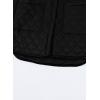 imageEVALESS Quilted Jackets for Women Lightweight Long Sleeve Button Down Puffer Jacket Warm Winter Coat Outerwear with Pockets1b Black