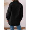imageEVALESS Quilted Jackets for Women Lightweight Long Sleeve Button Down Puffer Jacket Warm Winter Coat Outerwear with Pockets1b Black