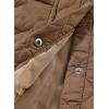 imageEVALESS Quilted Jackets for Women Lightweight Long Sleeve Button Down Puffer Jacket Warm Winter Coat Outerwear with Pockets3b Brown