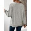 imageEVALESS Womens Fall Fashion 2025 Womens Long Sleeve Shirts Patchwork Button Up V Neck Sweatshirt Casual Pullover TopsBeige