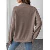 imageEVALESS Womens Oversized Sweatshirts Hoodies Casual V Neck Button Up Henley Collared Long Sleeve Shirts Pullover TopsGoat