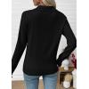 imageEVALESS Cardigan Sweaters for Women Wool Blend Lightweight Trendy Long Sleeve Lapel Collar Button Down Sweater CardigansBlack