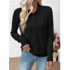 imageEVALESS Cardigan Sweaters for Women Wool Blend Lightweight Trendy Long Sleeve Lapel Collar Button Down Sweater CardigansBlack