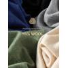 imageEVALESS Cardigan Sweaters for Women Wool Blend Lightweight Trendy Long Sleeve Lapel Collar Button Down Sweater CardigansOatmeal