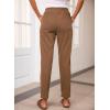 imageEVALESS Corduroy Pants for Women Casual Drawstring Elastic High Waist Straight Leg Pants Loose Comfy Trousers with PocketsB3 Khaki