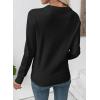 imageEVALESS Fall Sweaters for Women 2025 Fashion Long Sleeve Crewneck Knit Pullover Tops Teacher Outfits Winter ClothesBlack