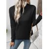 imageEVALESS Fall Sweaters for Women 2025 Fashion Long Sleeve Crewneck Knit Pullover Tops Teacher Outfits Winter ClothesBlack