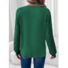 imageEVALESS Fall Sweaters for Women 2025 Fashion Long Sleeve Crewneck Knit Pullover Tops Teacher Outfits Winter ClothesDark Green