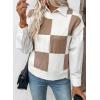 imageEVALESS Short Sleeve Sweater for Women Crewneck Color Block Knit Tops 2025 Fall Trendy Cap Sleeve Sweater VestDark Khaki