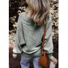 imageEVALESS Striped Sweaters for Women Boat Neck Batwing Sleeve Oversized Pullover Sweater Tops Womens Fall Clothes OutfitsBlackish Green