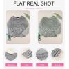 imageEVALESS Striped Sweaters for Women Boat Neck Batwing Sleeve Oversized Pullover Sweater Tops Womens Fall Clothes OutfitsBlackish Green