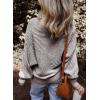 imageEVALESS Striped Sweaters for Women Boat Neck Batwing Sleeve Oversized Pullover Sweater Tops Womens Fall Clothes OutfitsCoffee