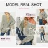 imageEVALESS Striped Sweaters for Women Boat Neck Batwing Sleeve Oversized Pullover Sweater Tops Womens Fall Clothes OutfitsGuacamole Green