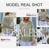 imageEVALESS Striped Sweaters for Women Boat Neck Batwing Sleeve Oversized Pullover Sweater Tops Womens Fall Clothes OutfitsGuacamole Green