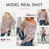 imageEVALESS Striped Sweaters for Women Boat Neck Batwing Sleeve Oversized Pullover Sweater Tops Womens Fall Clothes OutfitsRed Dahlia