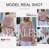 imageEVALESS Striped Sweaters for Women Boat Neck Batwing Sleeve Oversized Pullover Sweater Tops Womens Fall Clothes OutfitsRed Dahlia