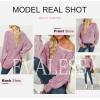 imageEVALESS Striped Sweaters for Women Boat Neck Batwing Sleeve Oversized Pullover Sweater Tops Womens Fall Clothes OutfitsRose Pink