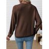 imageEVALESS Womens Cardigan Sweaters Trendy V Neck Long Sleeve Open Front Bow Tie Knit Chunky Lightweight Fall OuterwearCoffee