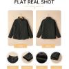 imageEVALESS Womens Lightweight Diamond Quilted Jacket Casual Winter Open Front Button Down Puffer Coat Outwear CardiganBlack