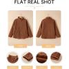 imageEVALESS Womens Lightweight Diamond Quilted Jacket Casual Winter Open Front Button Down Puffer Coat Outwear CardiganCoffee