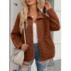 imageEVALESS Womens Lightweight Diamond Quilted Jacket Casual Winter Open Front Button Down Puffer Coat Outwear CardiganCoffee
